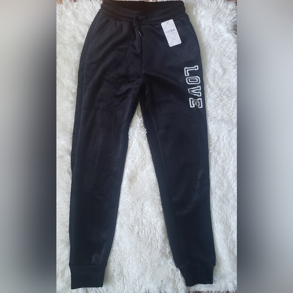 Black fleece lined Jogguers